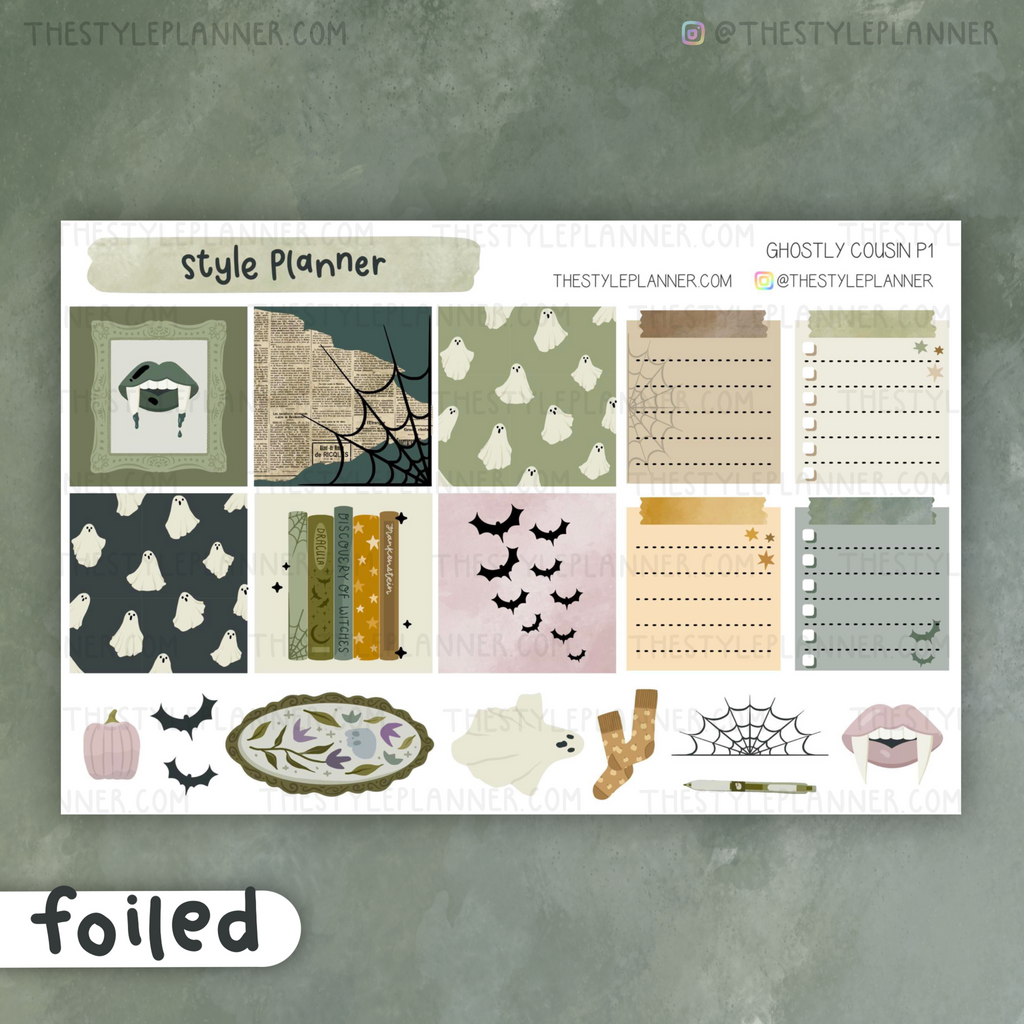 Ghostly Hobo Cousin Weekly Kit With Soft Gold Foil