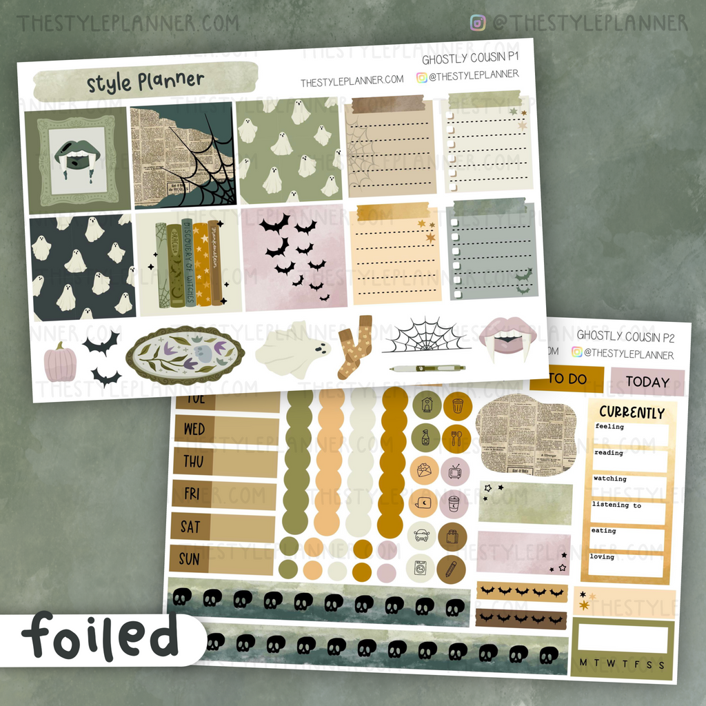 Ghostly Hobo Cousin Weekly Kit With Soft Gold Foil