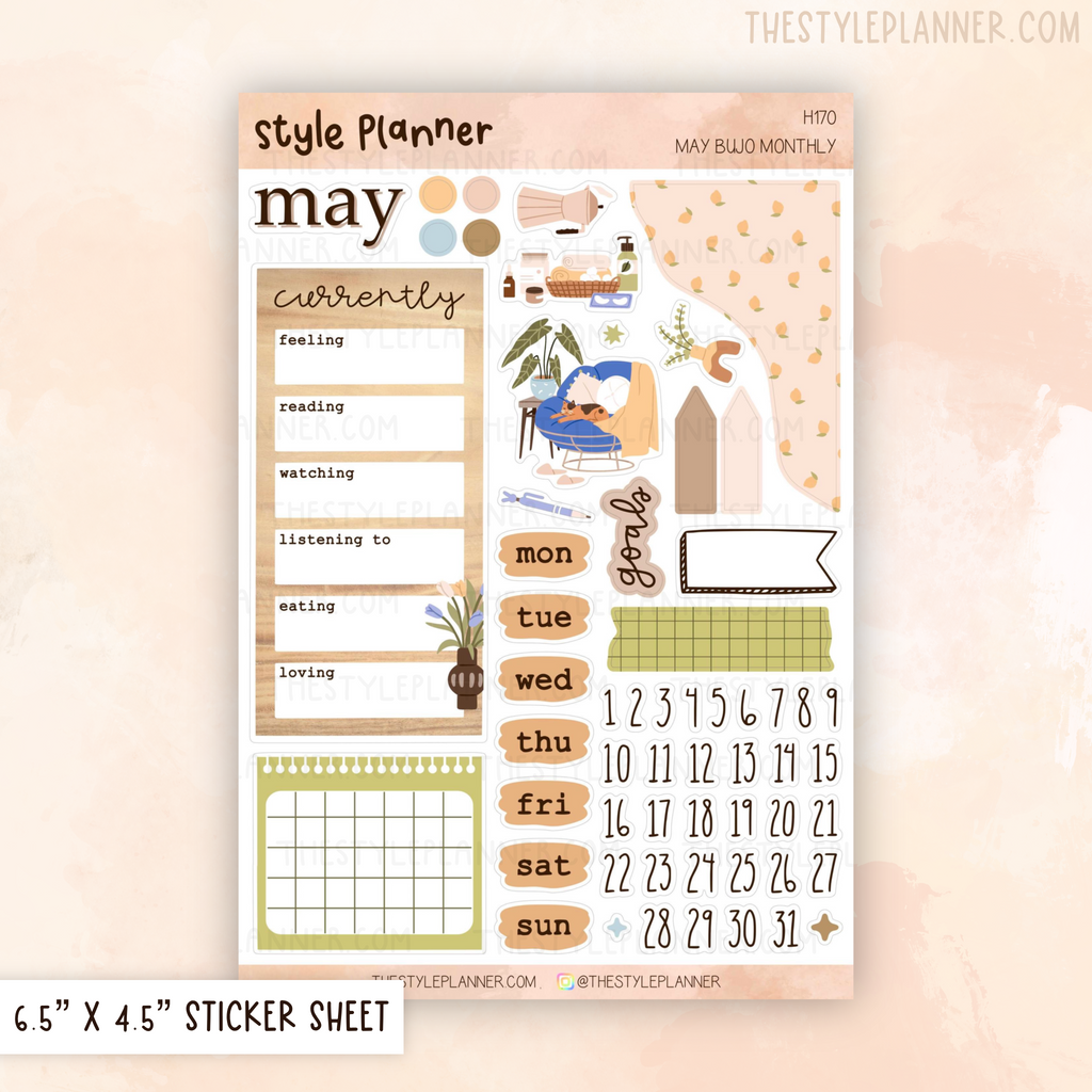 May Bujo Monthly Sticker Kit