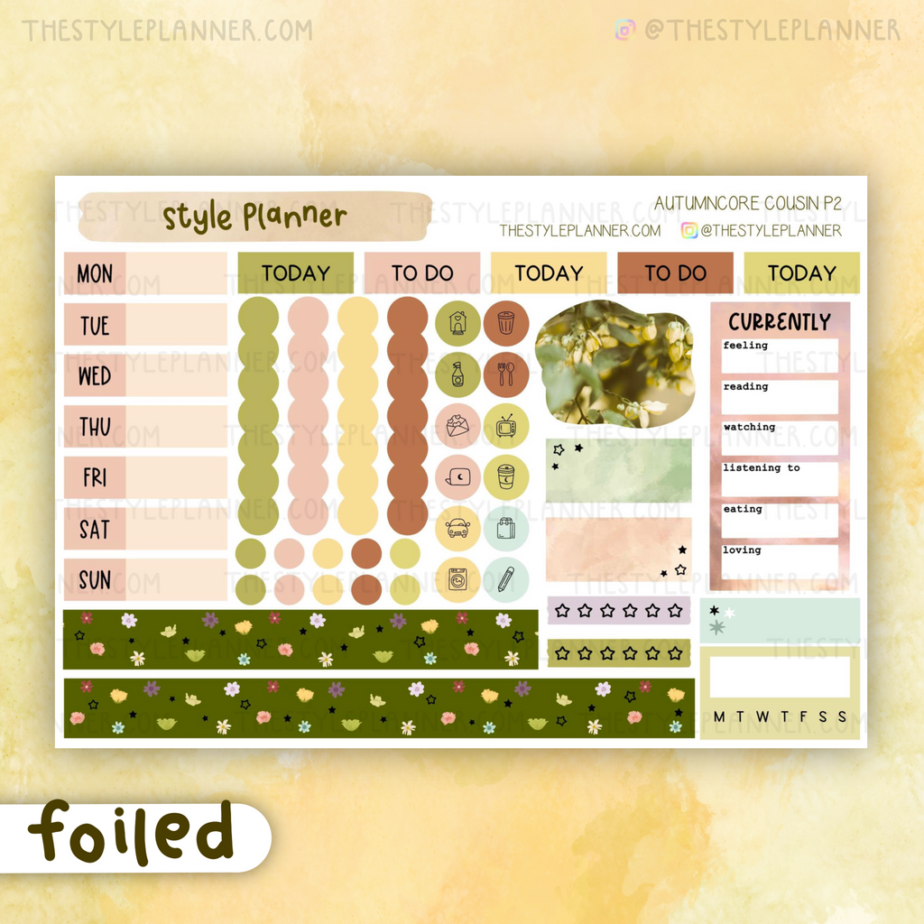 Daisies Bold Faux Torn Paper, Clear Matte Stickers