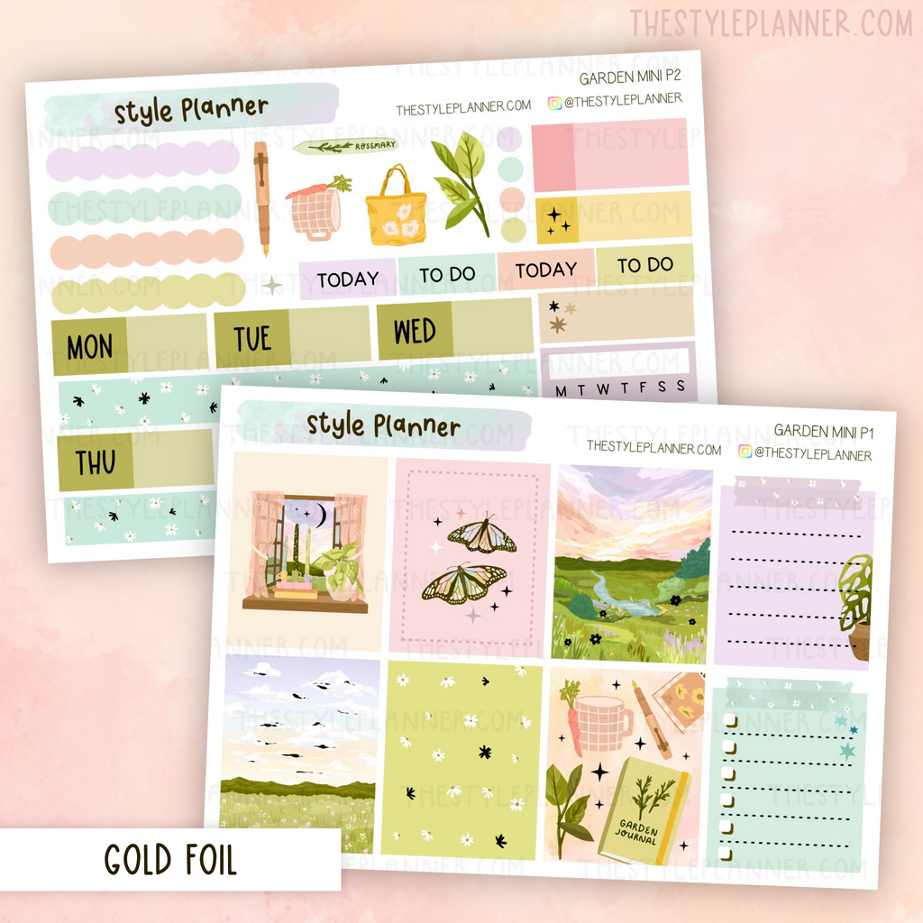 Garden Mini Kit (Standard Sizing) With Gold Foil
