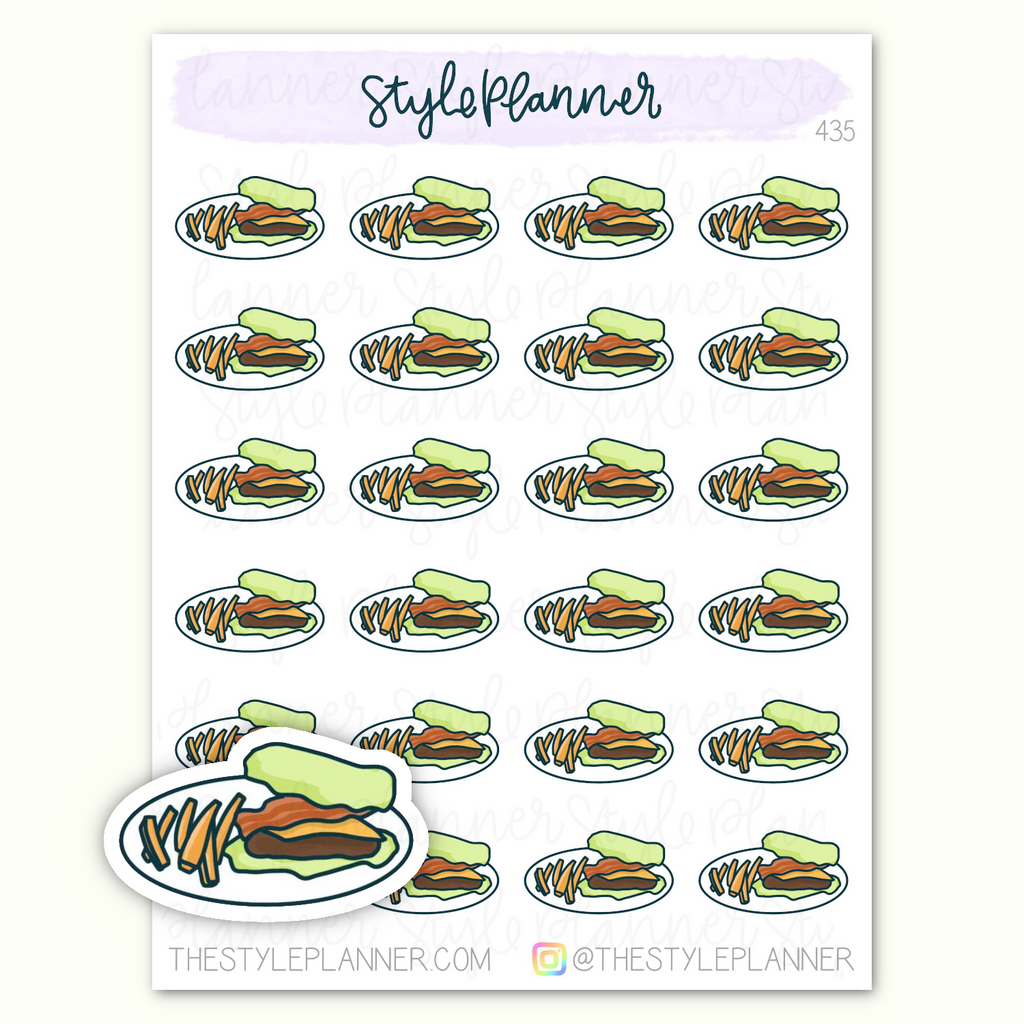 Lettuce Burger Stickers