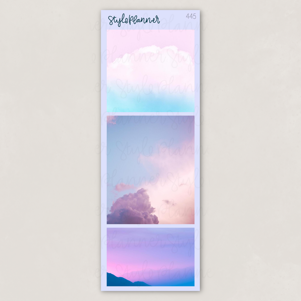 Pastel Clouds Photo Stickers