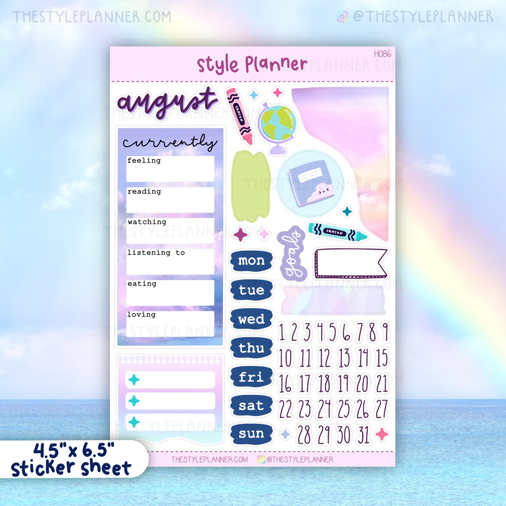 AUGUST (2022) Bujo Monthly Sticker Kit