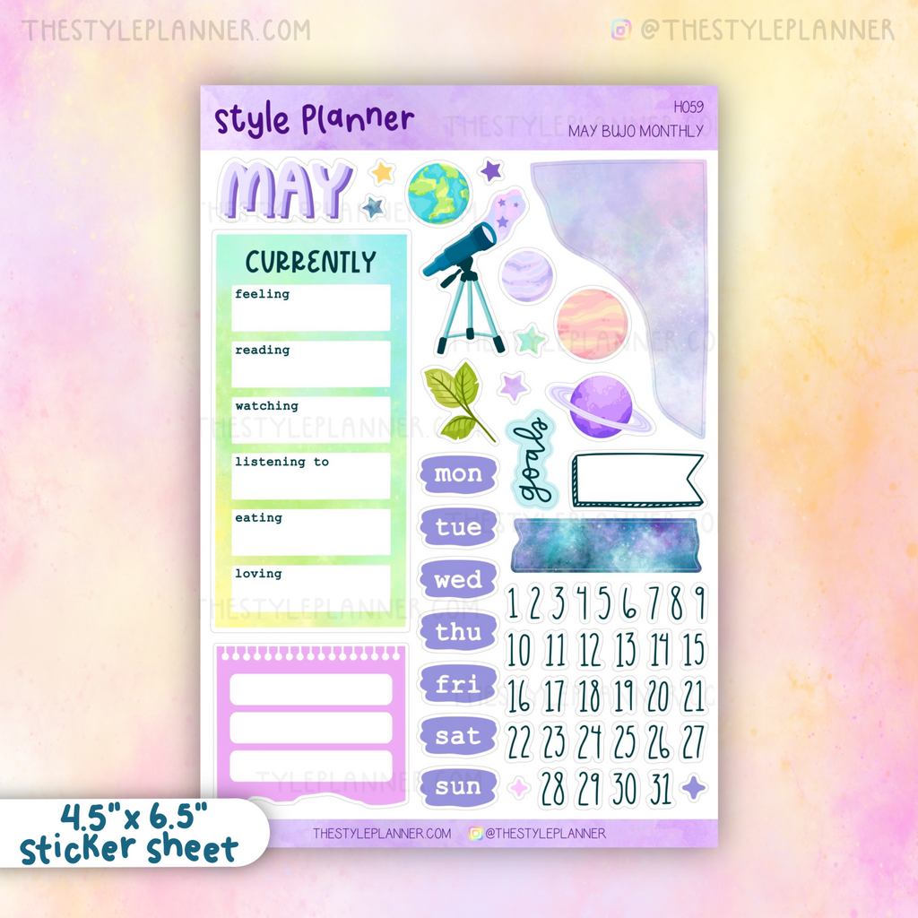 MAY Bujo Monthly Sticker Kit (2023)