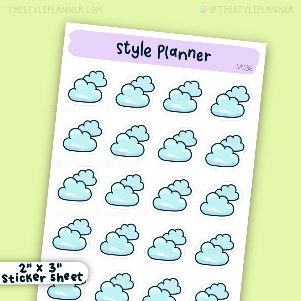 Mini Cloudy Stickers