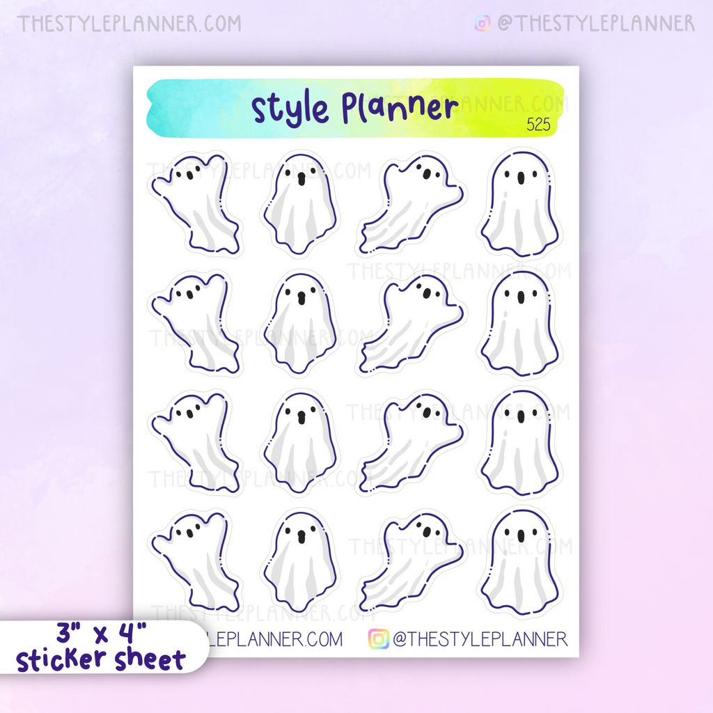 scary ghosts sticker