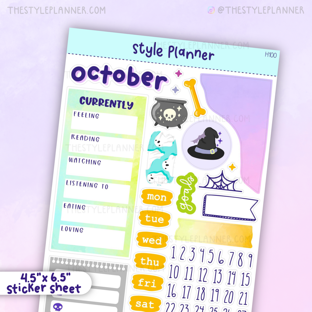 October Bujo (2022) Monthly Sticker Kit