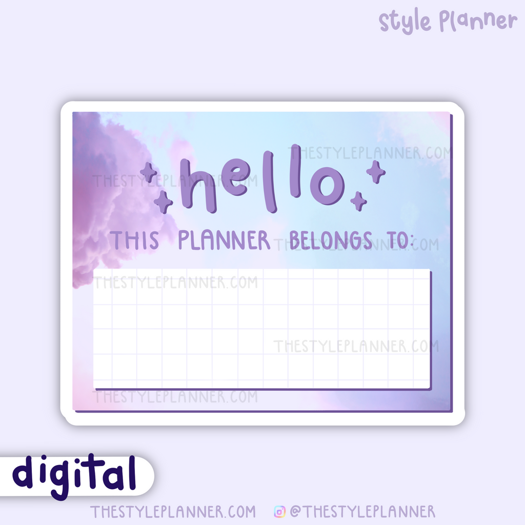 Hello This Planner DIGITAL