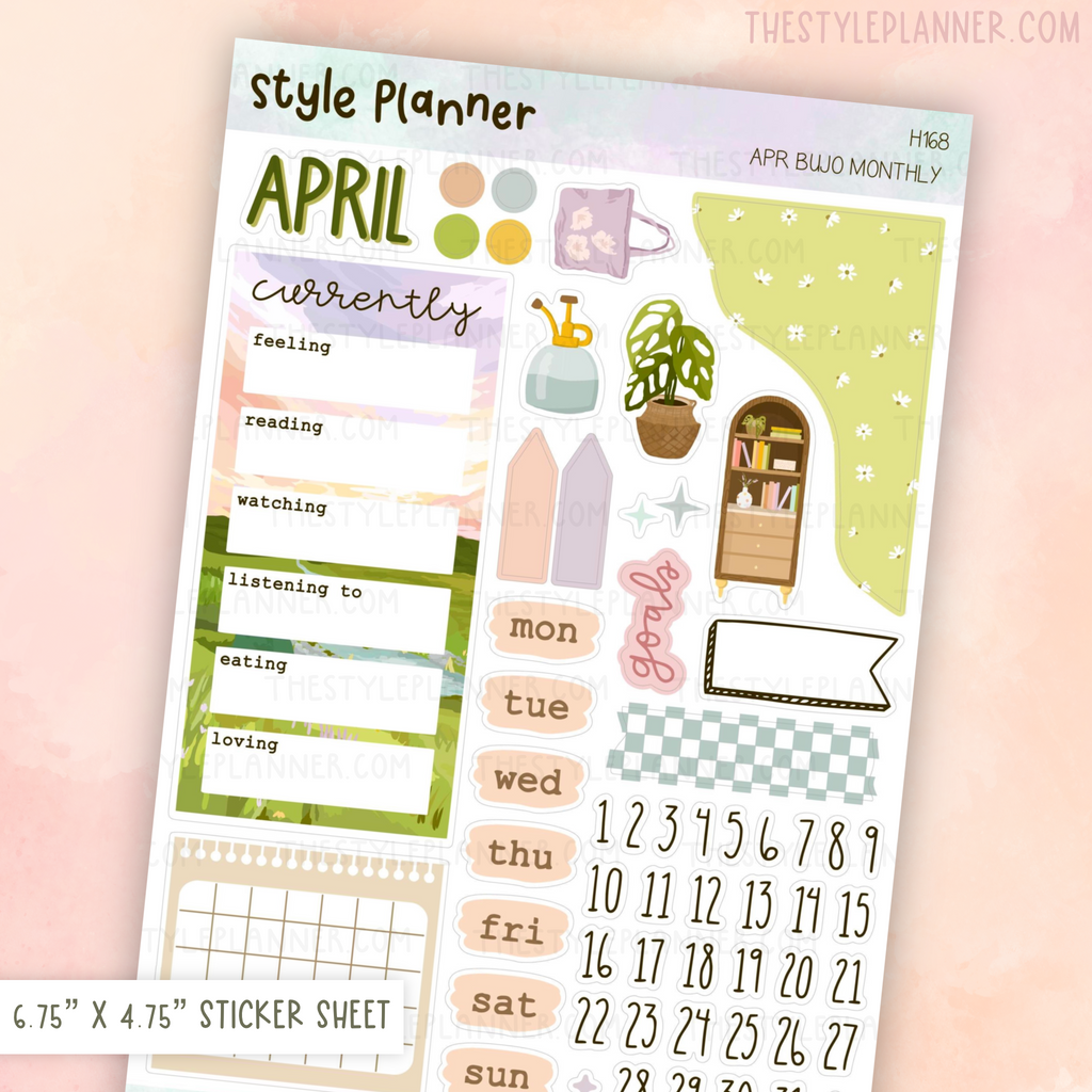 April Bujo Monthly Sticker Kit