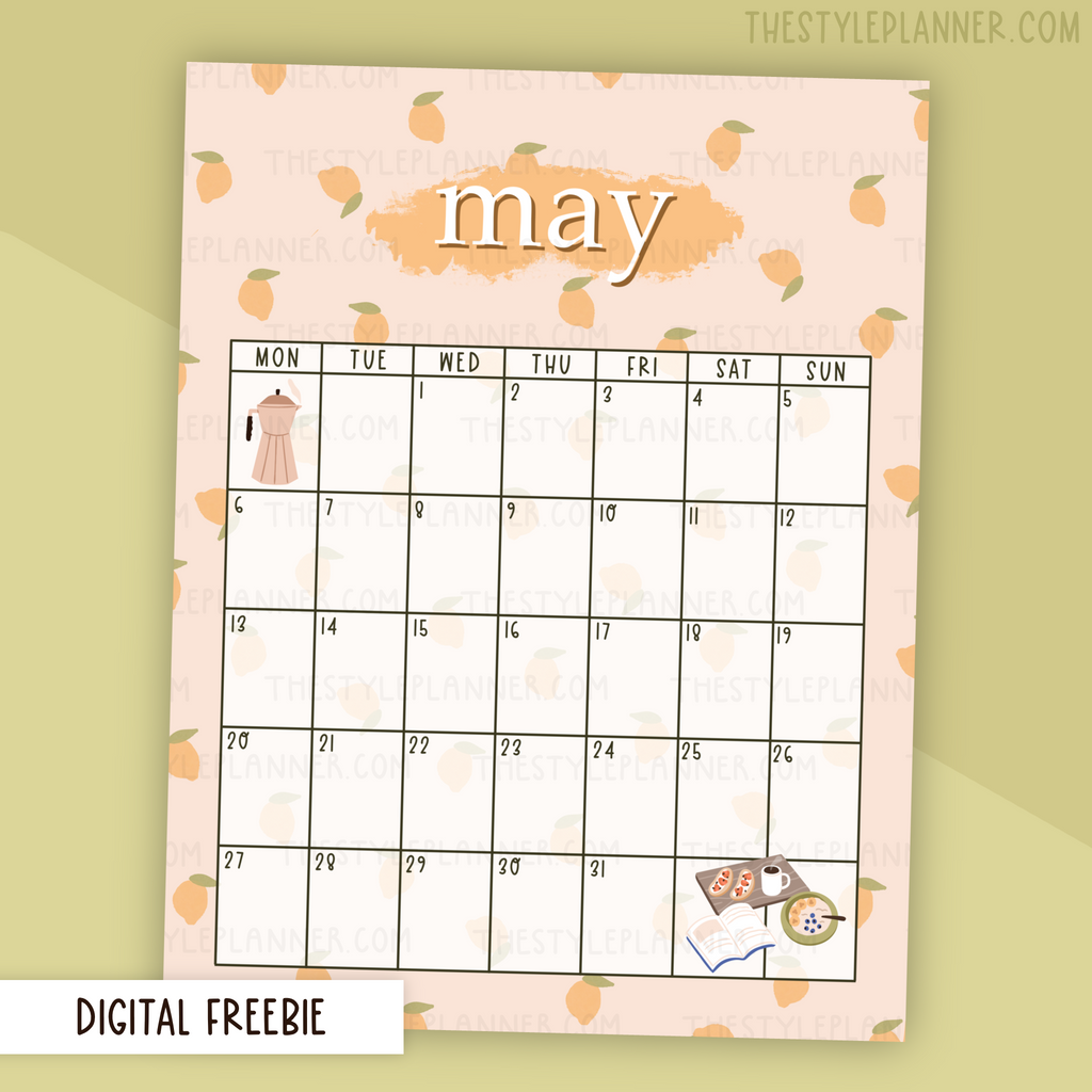 DIGITAL May Calendar | Freebie