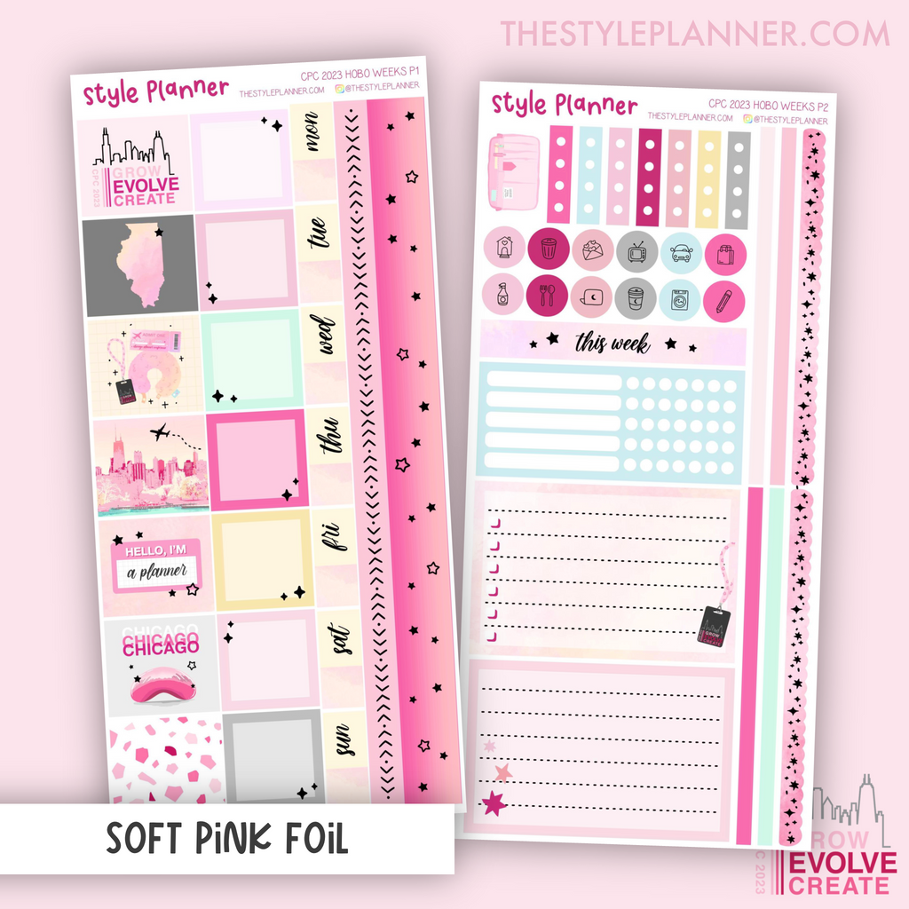 CPC 2023 Hobo Weeks Weekly Kit With Soft Pink Foil