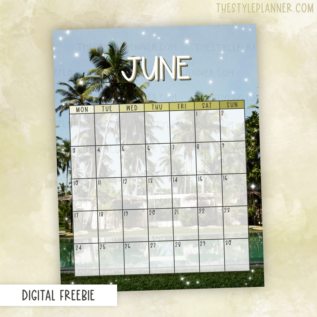 DIGITAL June Calendar | Freebie
