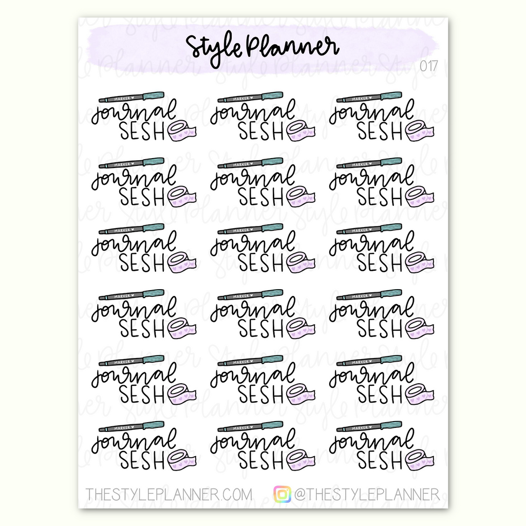 Journal Sesh Stickers