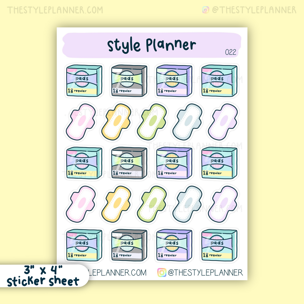 Menstrual Pad Stickers