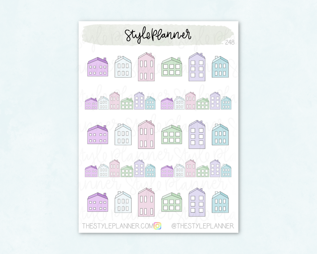 Holiday Houses Stickers