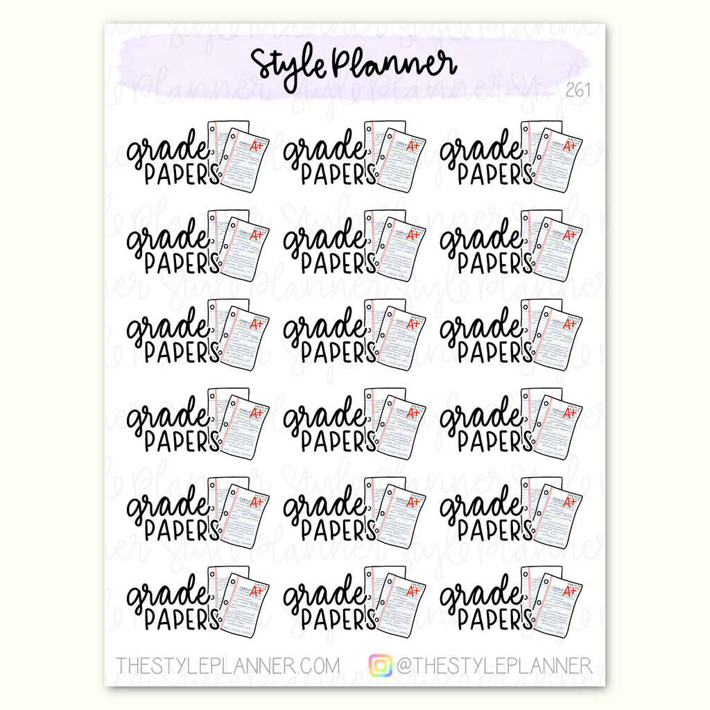 Grade Papers Stickers