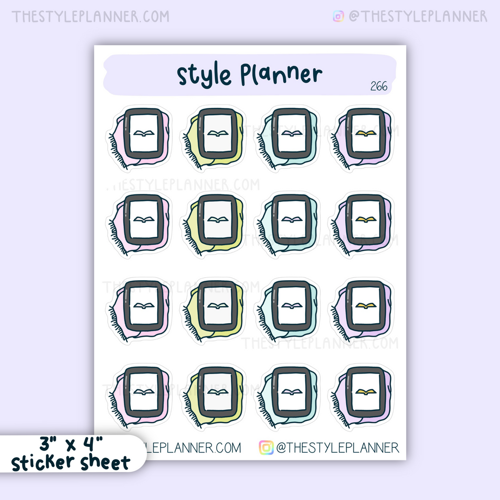 E-Reader Stickers | Pastel