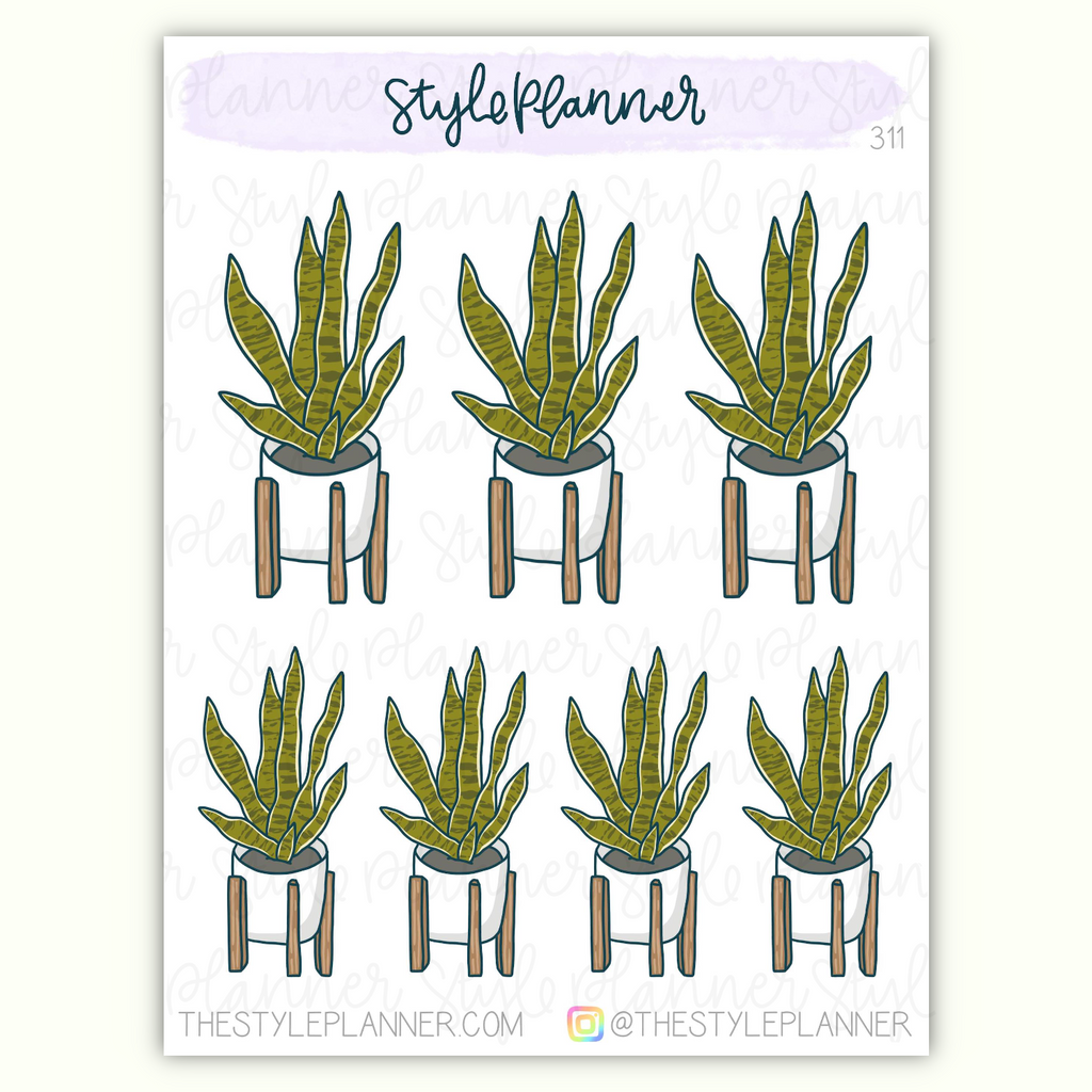Snake Plant Stickers
