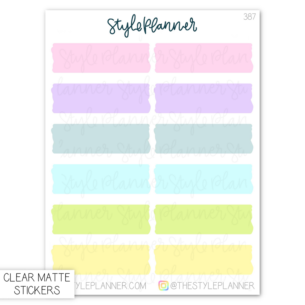 Pastel Rainbow Clear Matte Collection