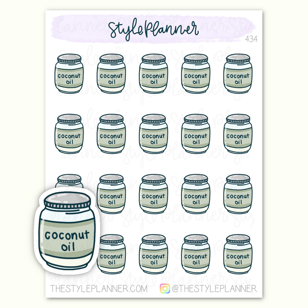 Coconut Oil Stickers