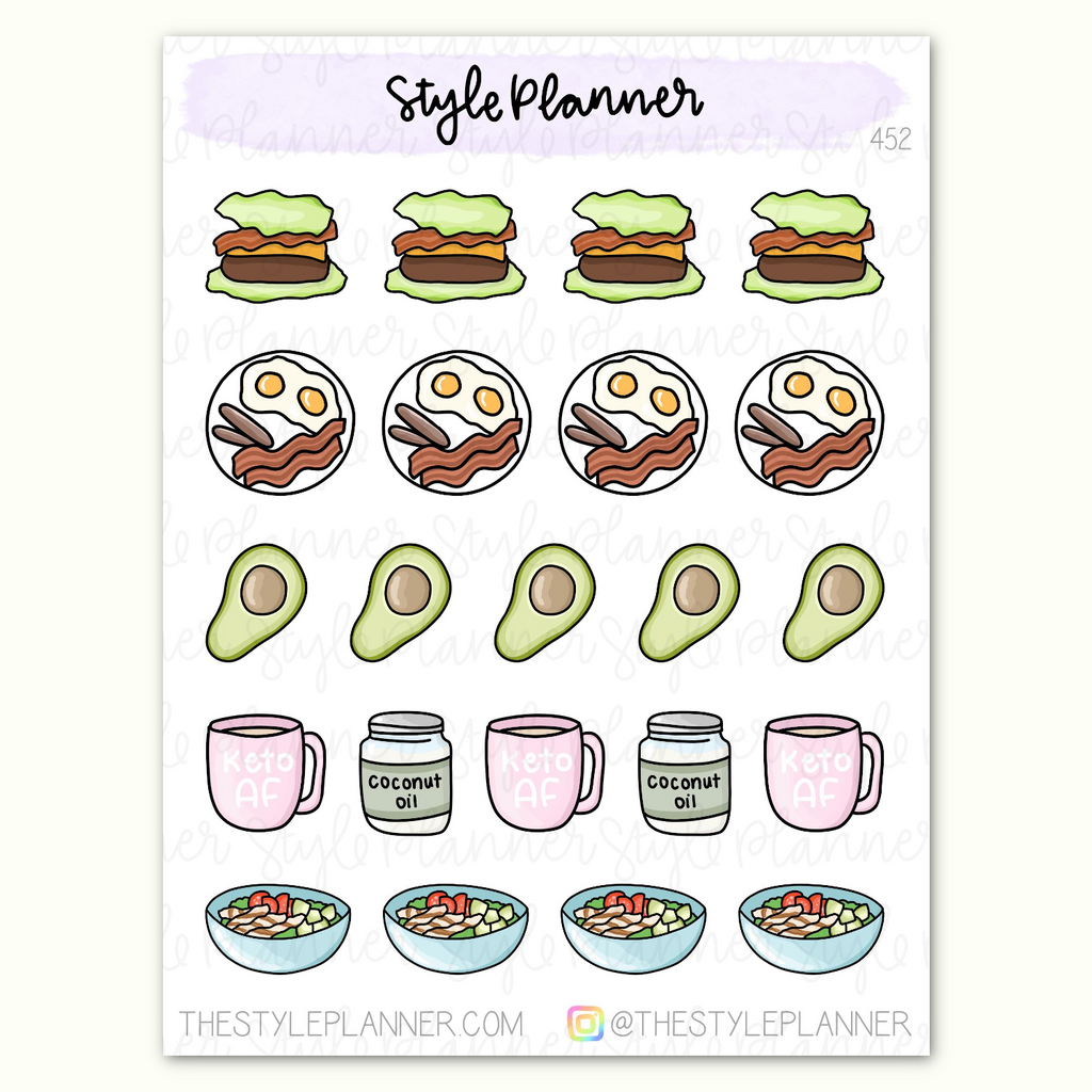Keto Food Stickers