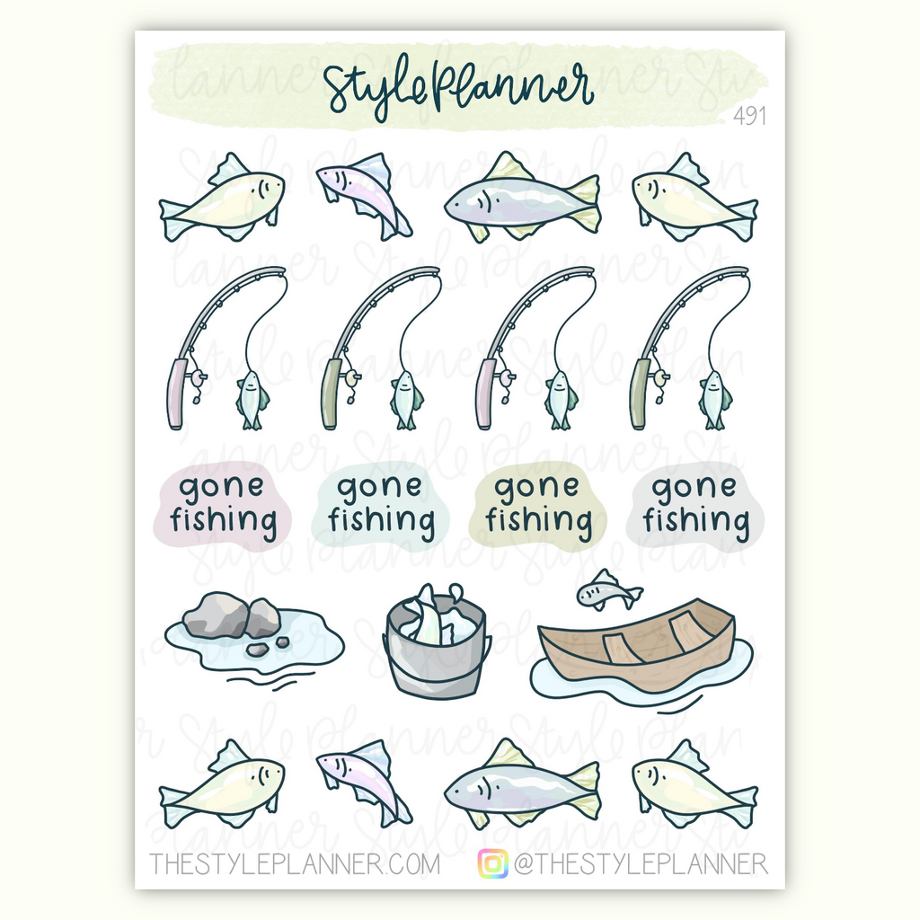 Fishing Variety Stickers