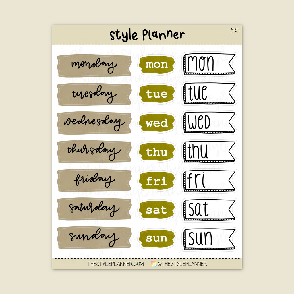 Vintage Soul Journal Date Covers Stickers