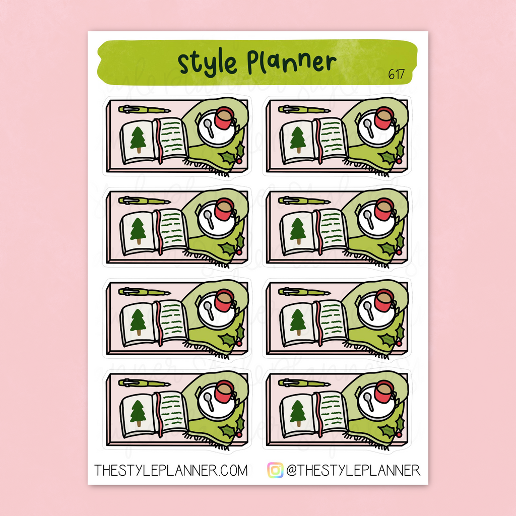 Holiday Journaling Flat Lay Stickers