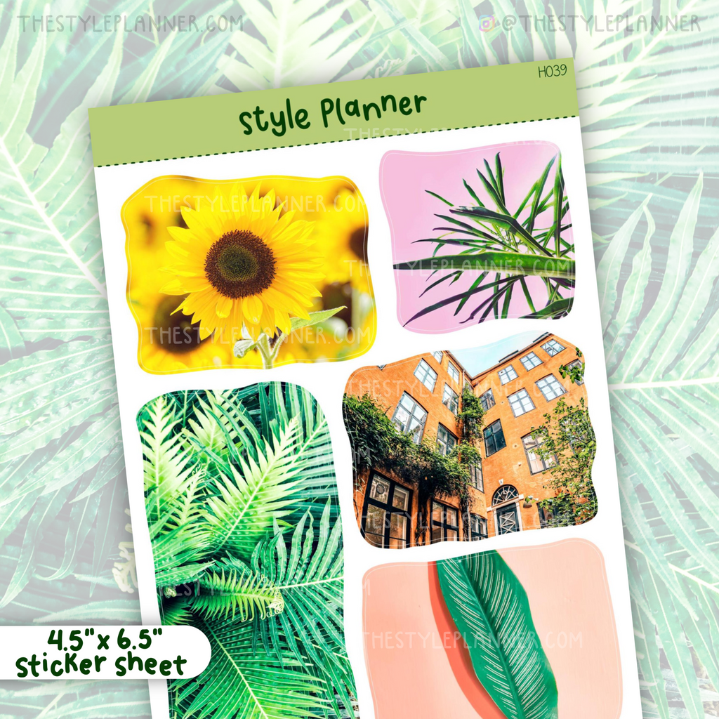 Tropical Bujo Photo Stickers