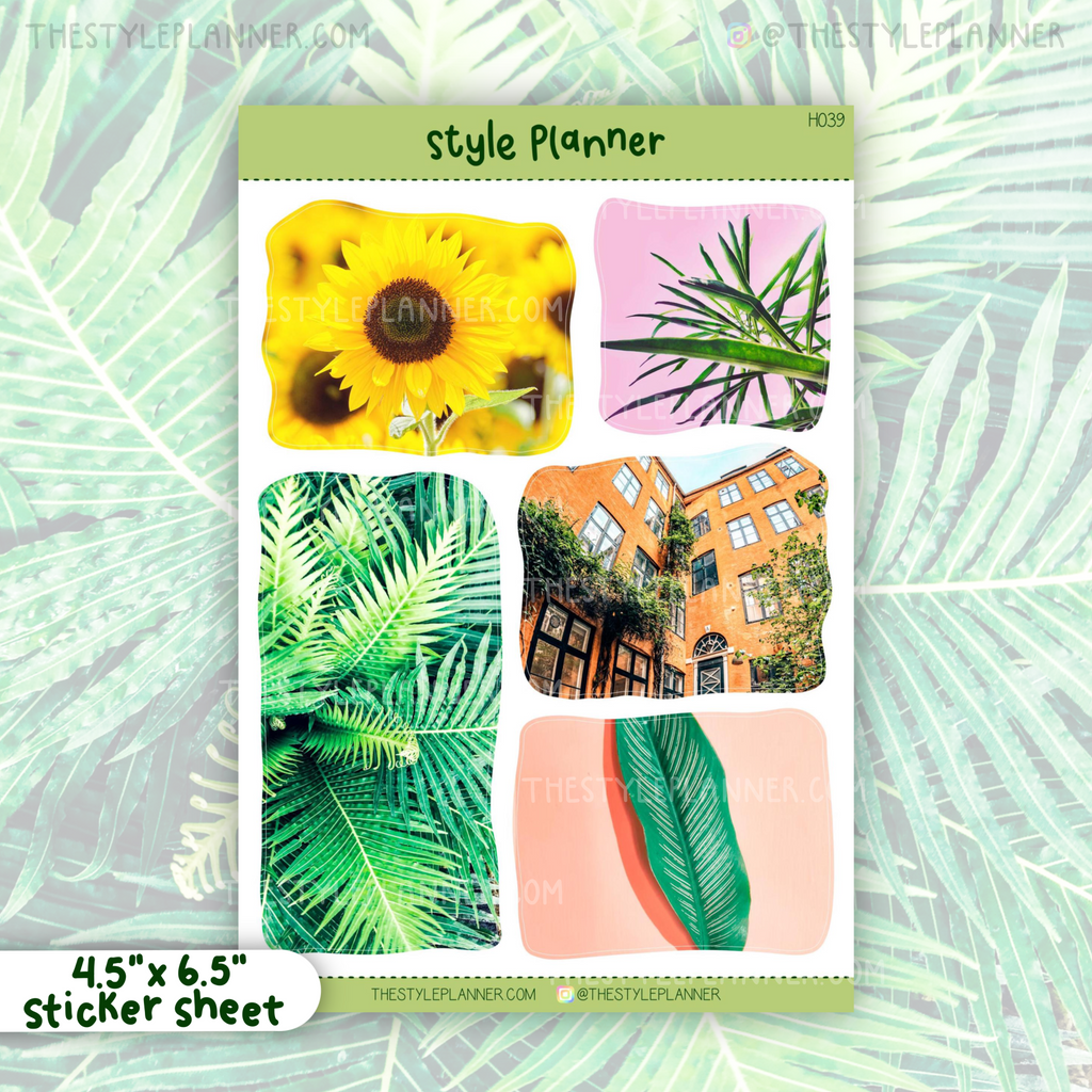 Tropical Bujo Photo Stickers