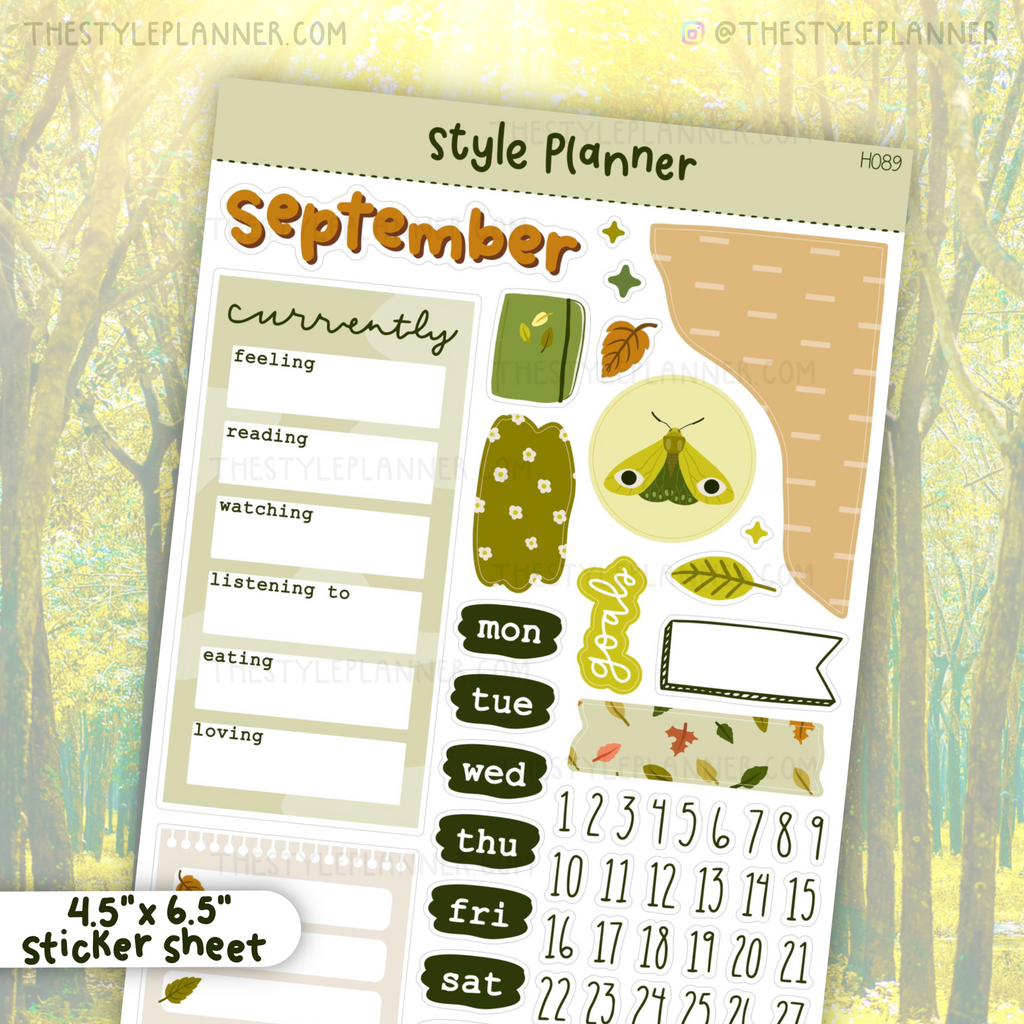 September Bujo Monthly Sticker Kit (2022)
