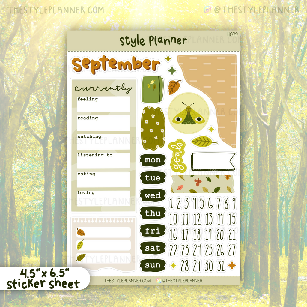 September Bujo Monthly Sticker Kit (2022)