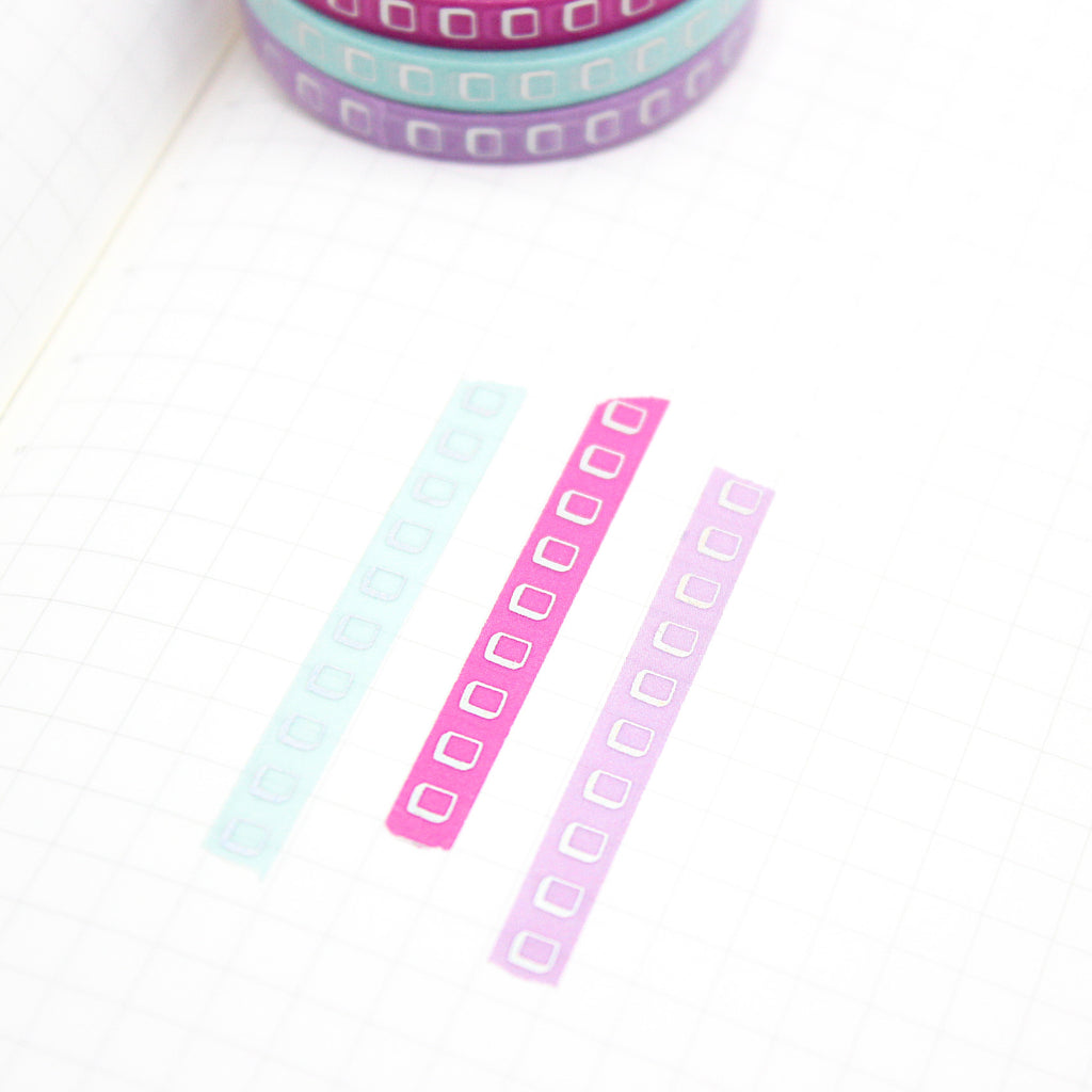 Checkbox Washi Tape With Holo Foil