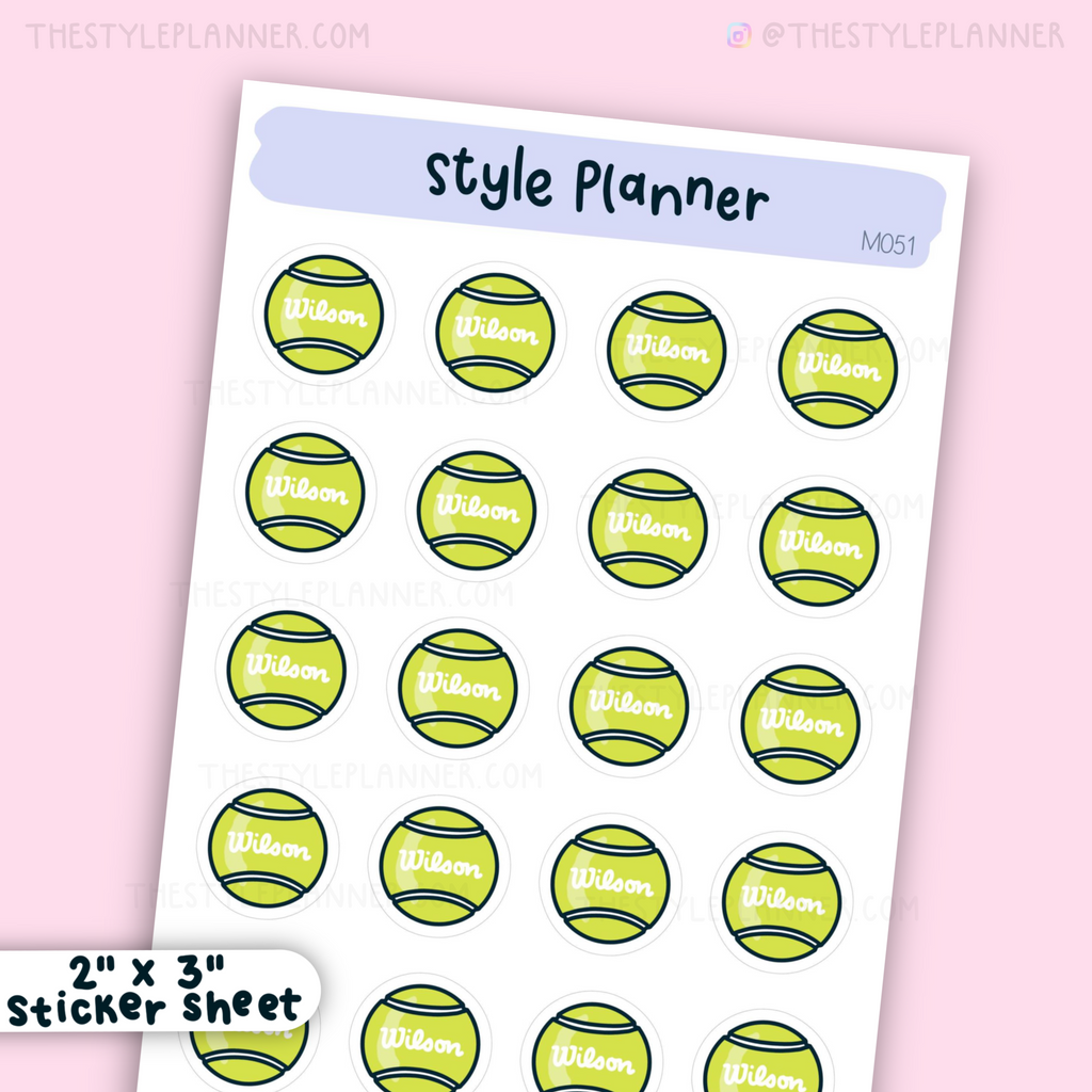Mini Tennis Stickers
