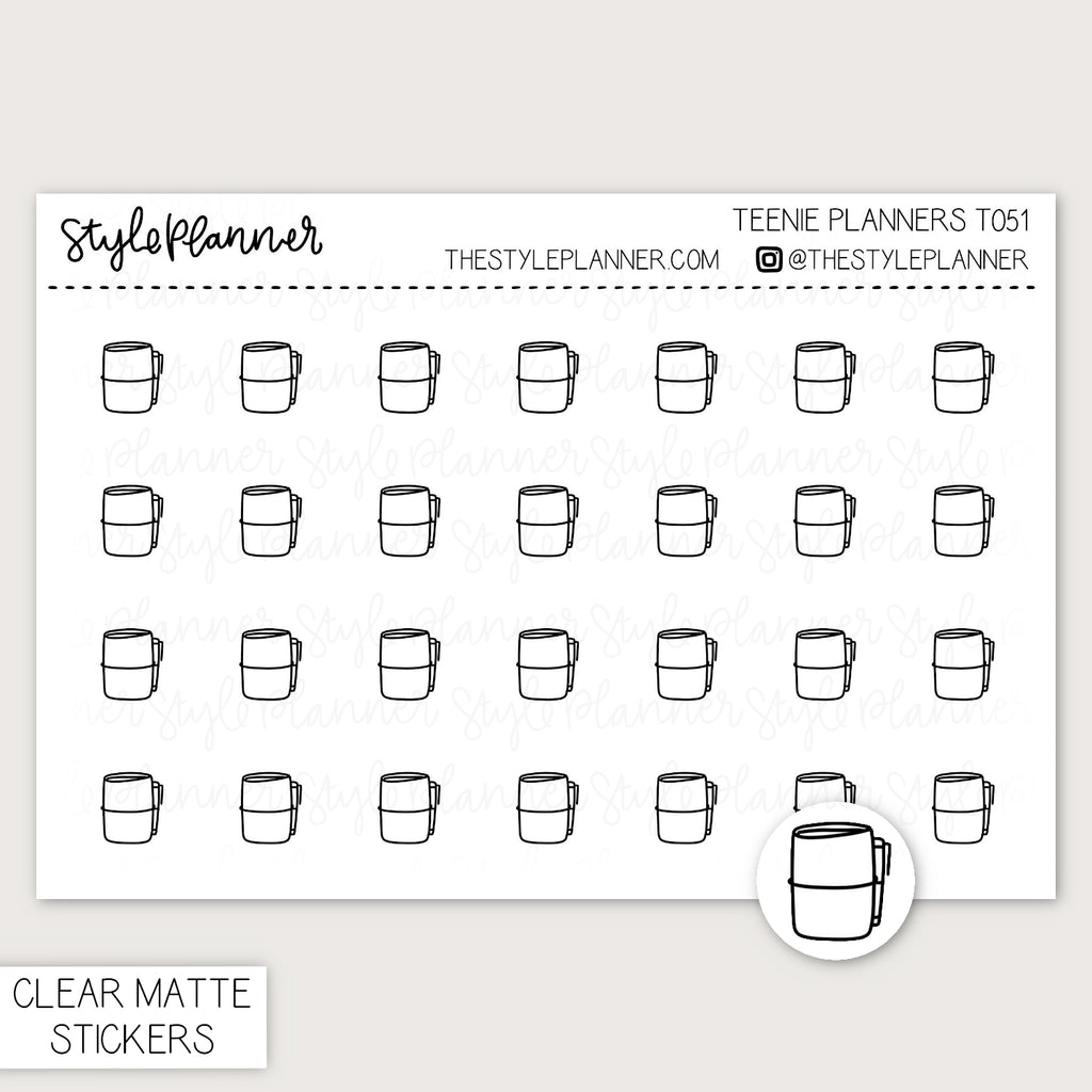 Teenie Planners | Minimal Clear Matte Stickers