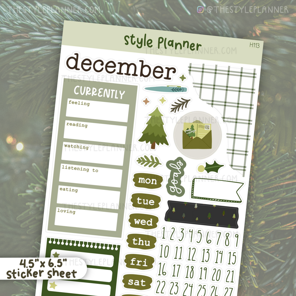 December Bujo Monthly Sticker Kit (2022)