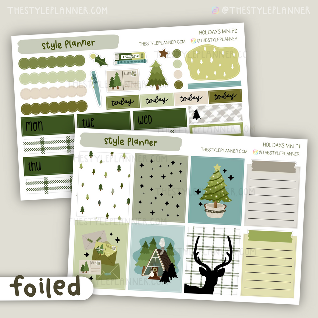 Holidays Mini Kit (Standard SIzing) With Silver Foil