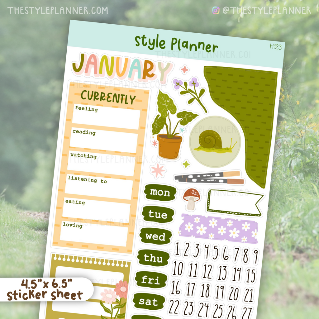 January Bujo Monthly Sticker Kit (2023)