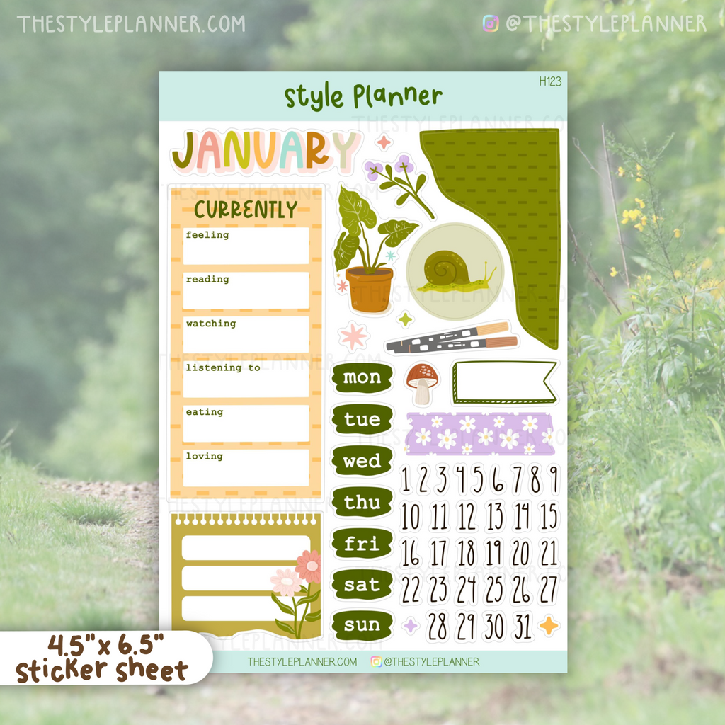 January Bujo Monthly Sticker Kit (2023)