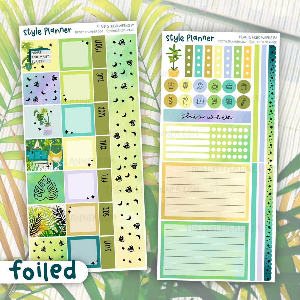 Plants Hobo Weeks Weekly Kit With Silver Foil
