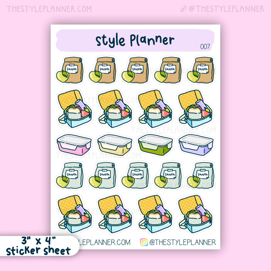 Pack Lunch Stickers