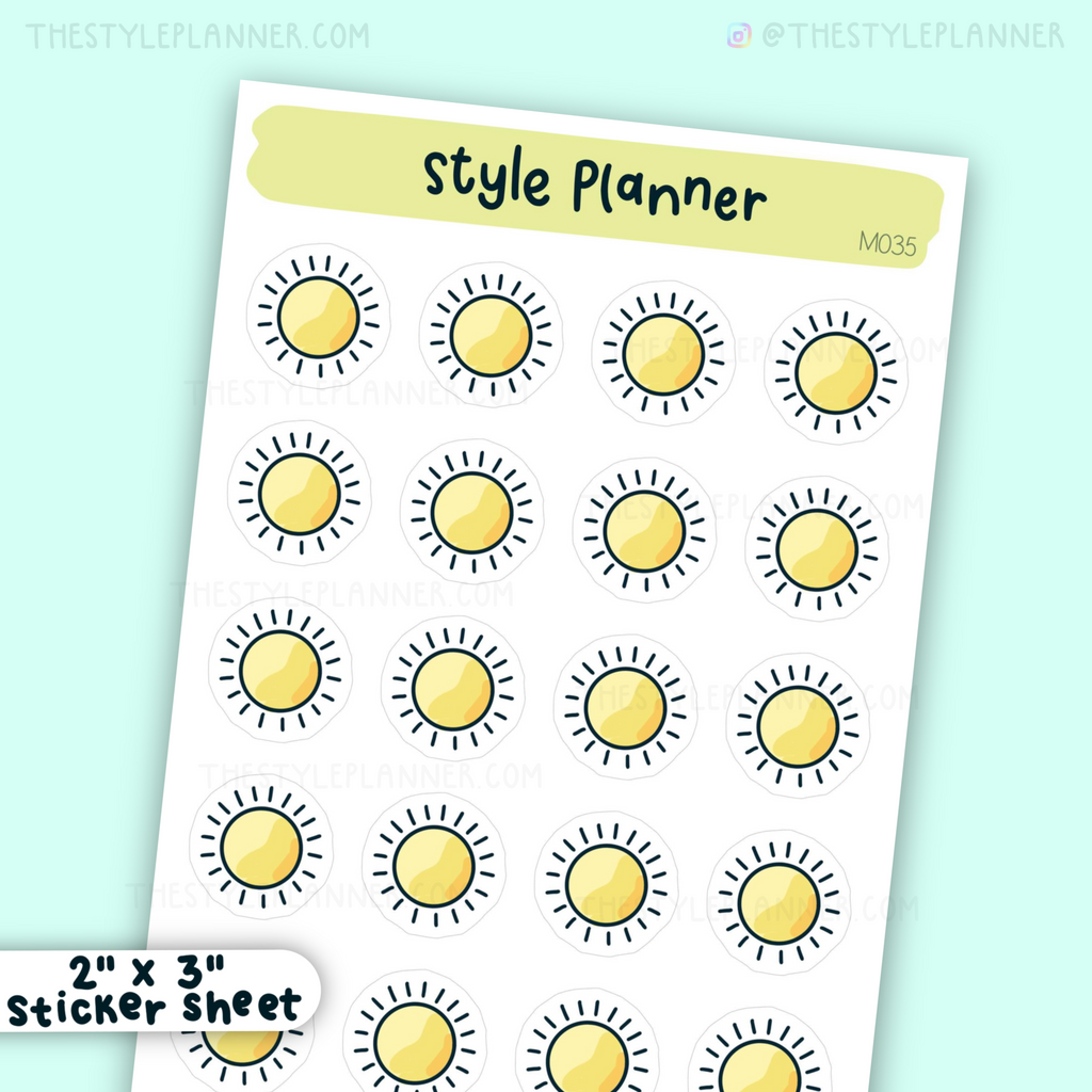 Mini Sun Stickers