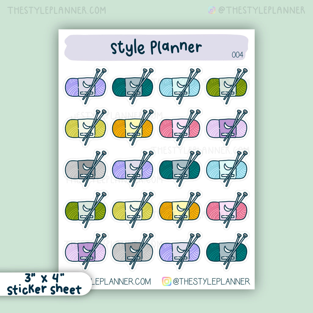 Knitting Stickers